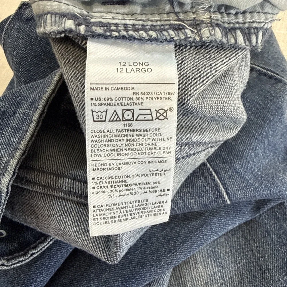 Old‎ Navy Wow Bootcut Jeans Womens 12 Long Blue Mid Rise Stretch Denim Y2K